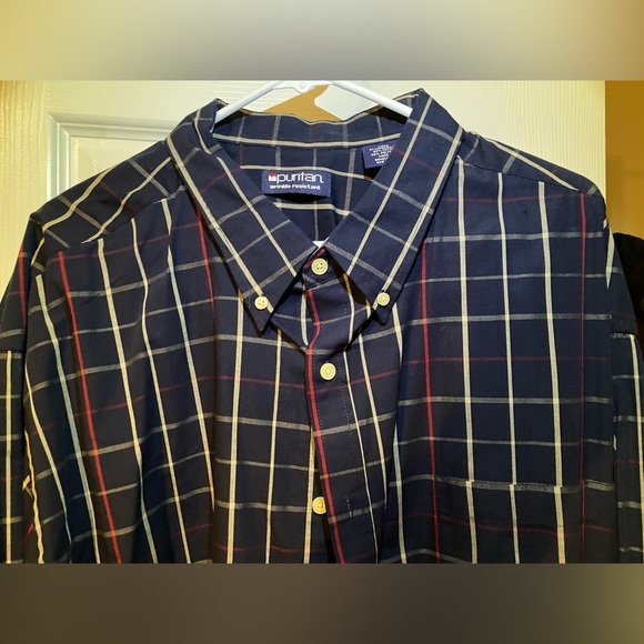 Puritan Men’s Long Sleeve Shirt with Button Down Collar 3X - Picture 4 of 6